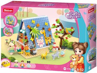 SLUBAN Girls Dream Kempování 341 dílků + 3 figurky STAVEBNICE