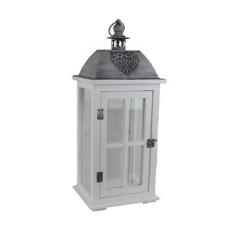 Dřevěná lucerna D6494/B - výška 52 cm