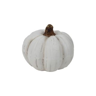 Dekorační dýně bílá X5362 - 8,5 cm