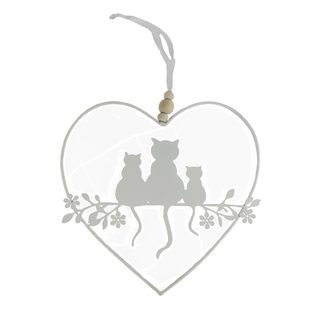 Srdce k zavěšení K3605 - 20,5 × 19 × 0,5 cm