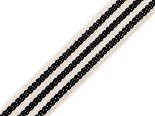 Bavlněný oboustranný popruh šíře 38 mm METRÁŽ