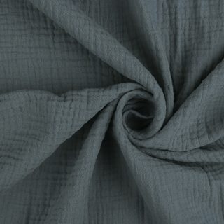 Mušelínové povlečení - tm. šedé 140x200, 70x90 cm