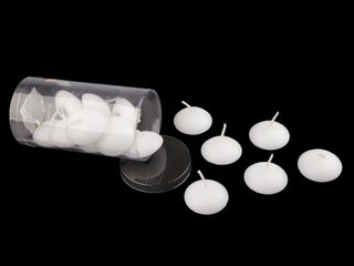Plovoucí svíčky v plastové dóze Ø4,5 cm 15 ks