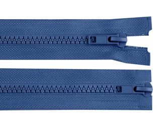 Zip kostěný 5 mm dělitelný 2 jezdce / dvoucestný 65 cm bundový