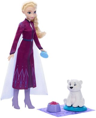 MATTEL Frozen Panenka Elsa s ledním medvědem a doplňky