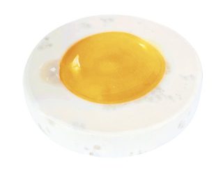Sedák ORESTE kulatý Žlutá 38/005 průměr 38 cm
