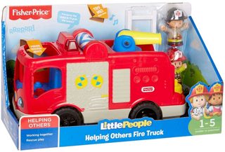 Fisher-Price Little People hasičský vůz (baterie, světlo, zvuk)
