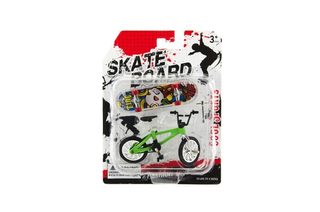 Kolo + skateboard prstový šroubovací plast 10cm asst mix druhů na kartě