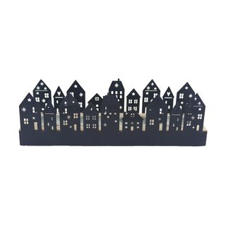 Adventní svícen městečko K3486 - 24 cm
