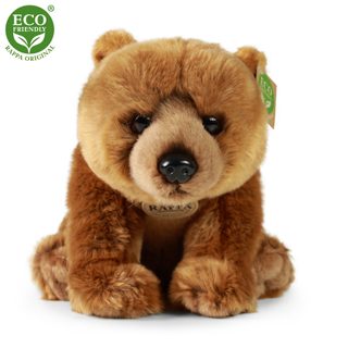 Plyšový medvěd Grizzly sedící 30 cm
