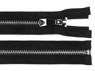 Kovový zip No 5 délka 50 cm s ozdobným jezdcem