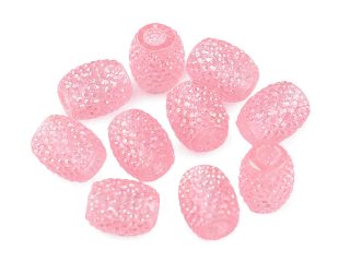 Plastové korálky s velkým průvlekem 13x15 mm  2 kusy