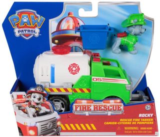 SPIN MASTER Tlapková Patrola Fire Rescue set auto + postavička Rocky