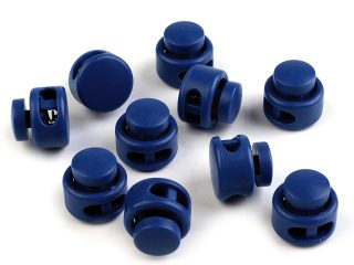 Brzdičky s dvěmi dírkami 13x15 mm kulaté 10 kusů