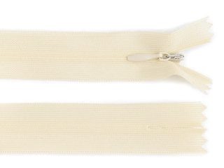 Spirálový zip skrytý šíře 3 mm délka 35 cm Dederon