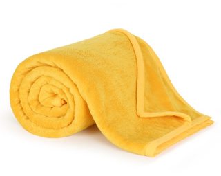 Přikrývka Korall micro jednolůžko Žlutá 6014/005