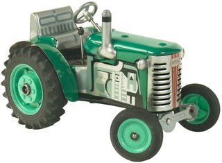 Kovap traktor Zetor solo 1:25 (kov, na klíček, převodovka)