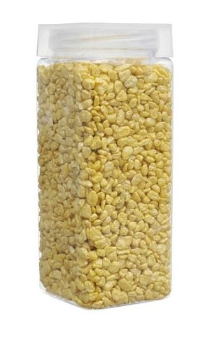 Dekorační barevné kamínky 850 g - žlutá