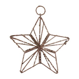 Dekorace hvězda K1096/R - dia 15 x 1,5 cm