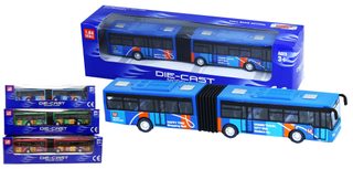 Autobus kovový kloubový 3 druhy
