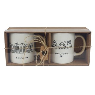 Porcelánový hrnek, 2 ks X7660 - 350 ml