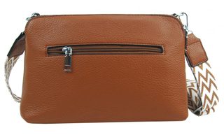 Černá crossbody dámská kabelka se třemi sekcemi Jessica