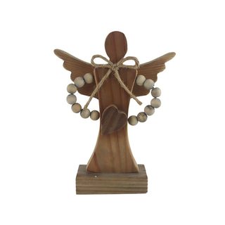 Dekorace anděl se srdíčkem D6546/1 - 22 cm