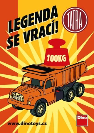 Auto Tatra 148 plast. oranžová
