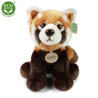 Plyšová panda červená stojící 30 cm ECO-FRIENDLY