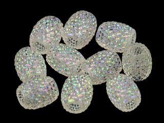 Plastové korálky s velkým průvlekem 13x15 mm 5 kusů