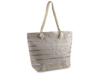 Letní taška metalické pruhy 52x38 cm