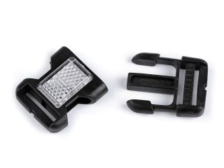 Spona trojzubec s odrazkou šíře 25 mm 2 páry
