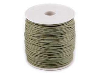 Šňůra bavlněná Ø1,5-2 mm voskovaná návin 80 metrů