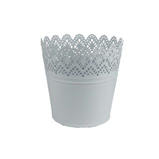 Květináč plechový K3043/3 - dia 15.5 × 14.7 cm