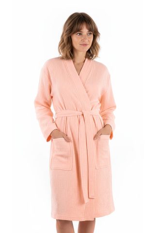 Mušelínový župan Dacca Peach 12 24 2151
