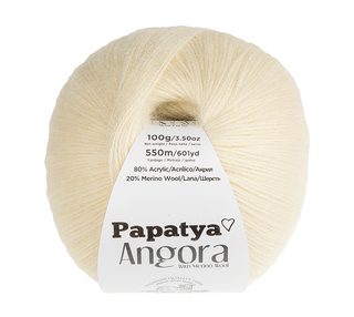 Příze ANGORA MERINO Smetanová 1930 100g / 550 m
