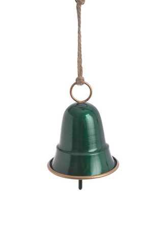 Kovový zvonek 11 cm - zelená