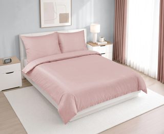 Saténové povlečení na dvoudeku Růžová 91/010