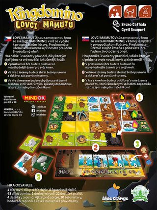 Kingdomino: Lovci mamutů (společenská hra, Mindok)