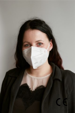 ZLEVNĚNO 5x FFP2 respirátor NANO MED.CLEAN černá