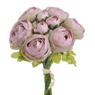 Ranunculus svazek - fialová vintage