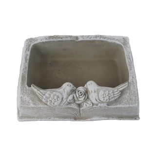 Cementový obal k osázení kniha X8258/1 - 20.5x14.5x7cm