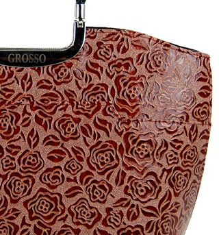 Elegantní starorůžová kabelka do ruky S5 GROSSO