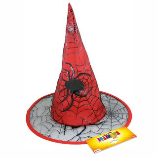 Klobouk Halloweenský červený dospělý