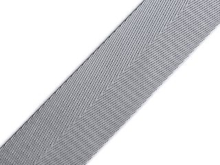 Hladký oboustranný popruh s leskem šíře 38 mm METRÁŽ