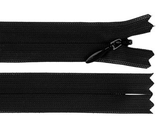 Spirálový zip skrytý YKK No 3 délka 50 cm dederon