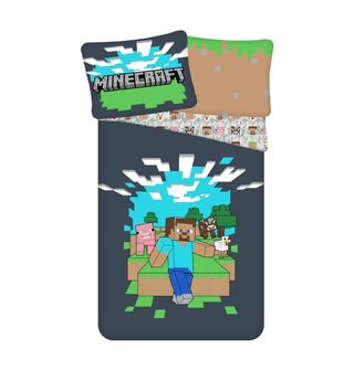 JERRY FABRICS Povlečení Minecraft Adventure Bavlna, 140/200, 70/90 cm