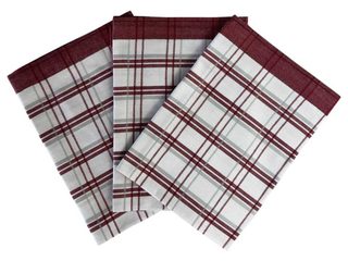 Utěrka Extra savá 50x70 cm Tradiční káro bordó 3 ks