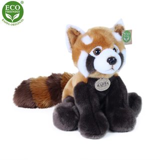Plyšová panda červená stojící 30 cm ECO-FRIENDLY