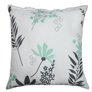 Bavlněné povlečení Agáta mentolové na bílém podkladu 140x200, 70x90 cm